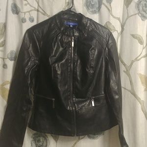 Black Apt 9 faux leather jacket